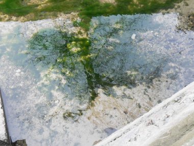 Bir güzel dağ nehir, muhteşem sahne