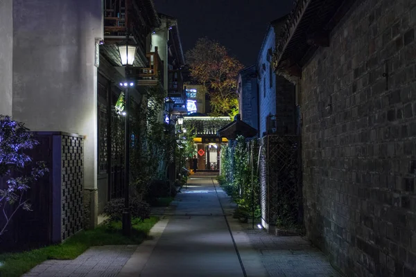 Night chinese alleyway