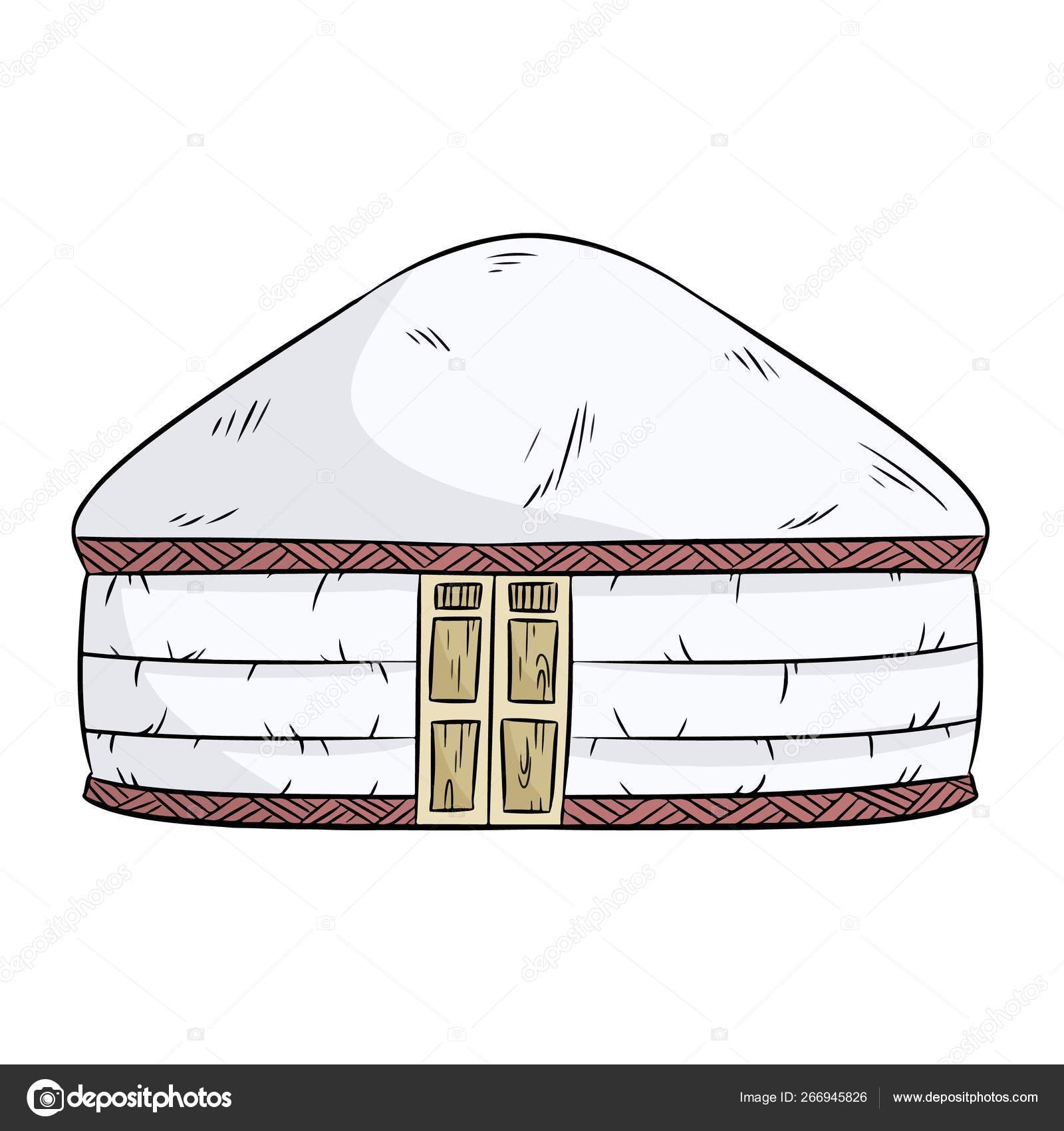 Yurta Of Nomads Turk Nomad Tent Yurt House Illustration Stock Vector C Oixxo Yandex Ru 266945826