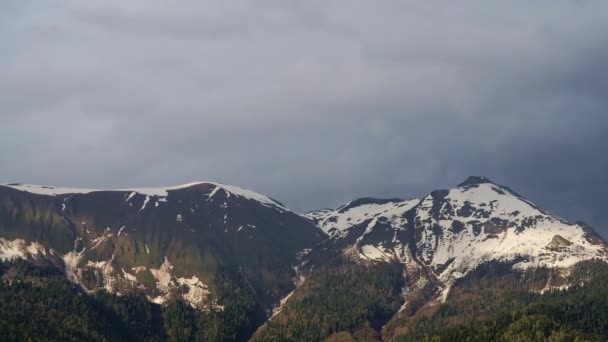 Timelapse Mountain Sochi — Stock Video
