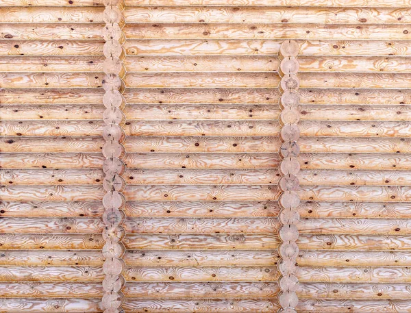 New log wall — Stock Photo, Image