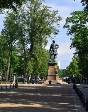 Anıt Peter ı Kronstadt Petrovskiy Parkı, Rusya'nın merkezi