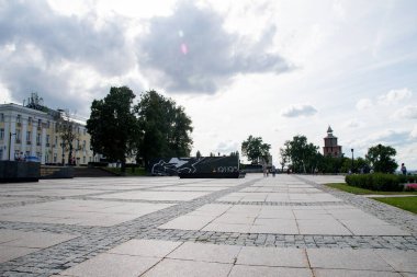 27 Ağustos, Rusya, Nizhny Novgorod, II. Dünya Savaşı 'nın ebedi alev abidesi.