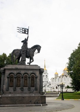 28 Ağustos 2020, Rusya, Vladimir, VLADIMIR topraklarının ve Ulu USPENSKY Katedrali 'nin Anıtı