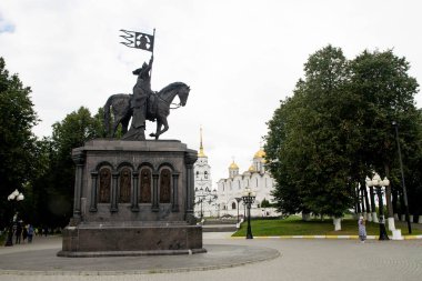 28 Ağustos 2020, Rusya, Vladimir, VLADIMIR topraklarının ve Ulu USPENSKY Katedrali 'nin Anıtı