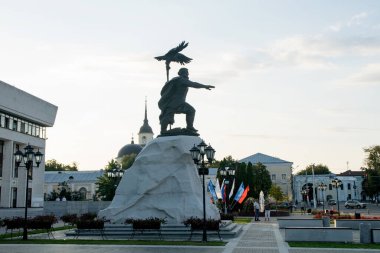 30 Ağustos 2020, Rusya, Kaluga, Ivan 3 anıtı - Rusya tarihindeki ilk Çar Ivan anıtı.