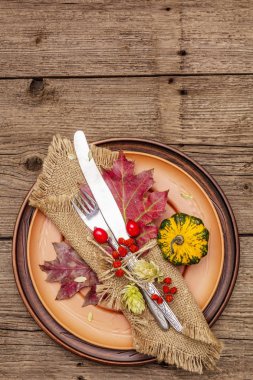 Sonbahar ve Şükran Günü yemeği.