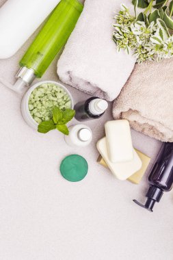 Sağlıklı ve güzel kaplıca çiçeği konsepti