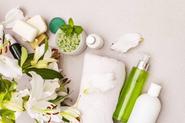 Sağlıklı ve güzel kaplıca çiçeği konsepti