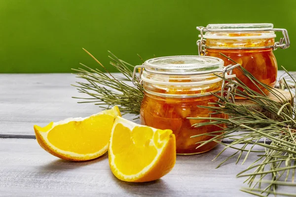 Orange fruit jam — Stock Photo, Image