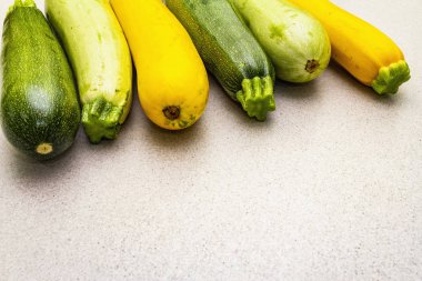 Renkli kabak çeşitleri.