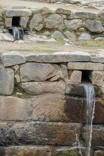 Fountains built from natural water springs