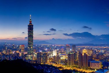 Taipei 101 gökdeleni Taipei, TAIWAN.