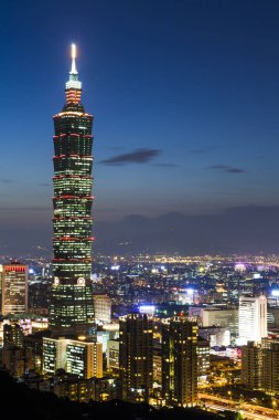 Taipei 101 gökdeleni Taipei, TAIWAN.