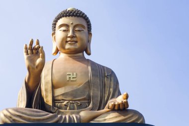 Kaohsiung, Tayvan Fuoshan Guang adlı dev Buda heykeli.