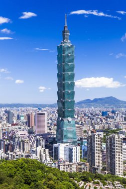 Taipei 101 gökdeleni Taipei, TAIWAN.