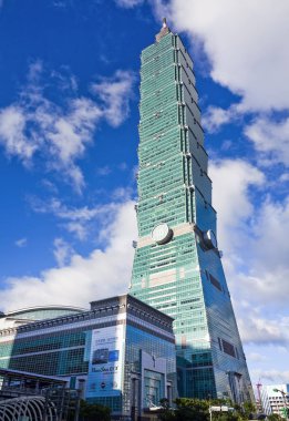 Taipei 101 gökdeleni Taipei, TAIWAN.