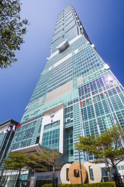 Taipei 101 gökdeleni Taipei, TAIWAN.