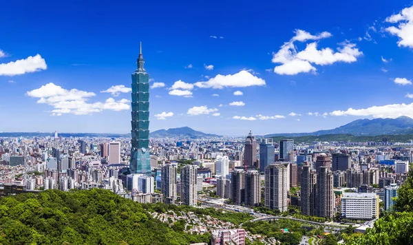 Taipei 101 Skyscraper in Taipei, TAIWAN.