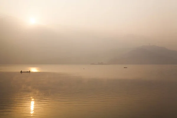 Scenery of Sun Moon Lake, the famous attraction in Taiwan, Asia.