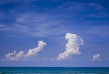 Bulutlu mavi gökyüzü