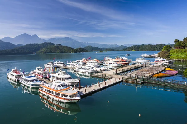 Paisagem Sun Moon Lake Famosa Atração Taiwan Ásia — Fotografia de Stock