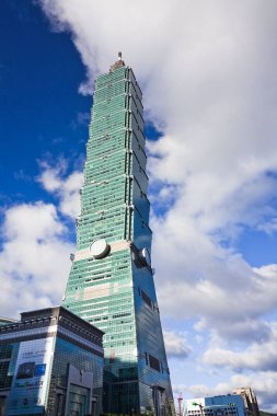 Taipei 101 gökdeleni Taipei, TAIWAN.