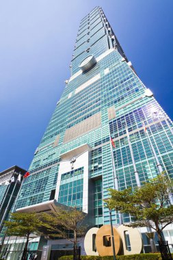 Taipei 101 gökdeleni Taipei, TAIWAN.