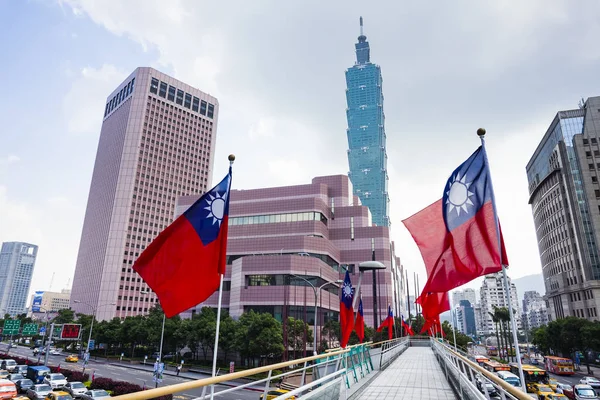 Taipei 101 Skyscraper in Taipei, TAIWAN.