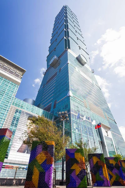 Taipei 101 gökdeleni Taipei, TAIWAN.