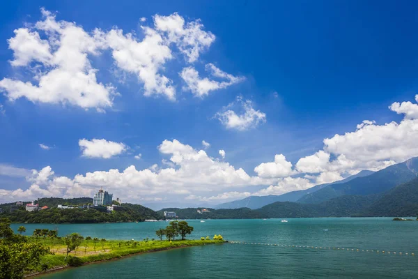 Paisagem Sun Moon Lake Famosa Atração Taiwan Ásia — Fotografia de Stock