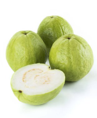 Beyaz arka plan üzerinde izole büyük Guava