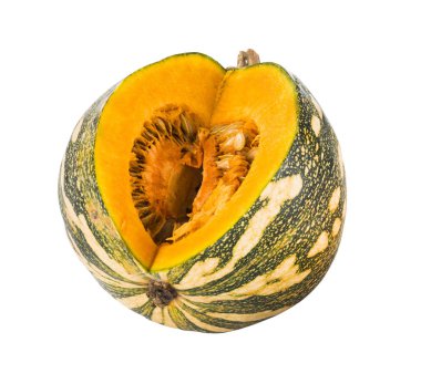 beyaz zemin üzerinde olgunlaşmış kabak