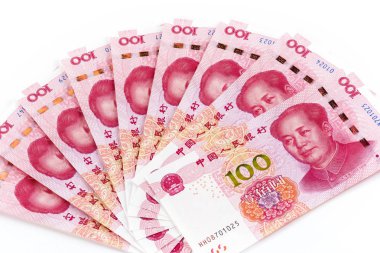 Çin Rmb banka notess arka plan kolaj