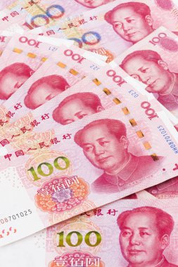 Çin Rmb banka notess arka plan kolaj