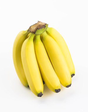 Beyaz arkaplanda izole muzlar