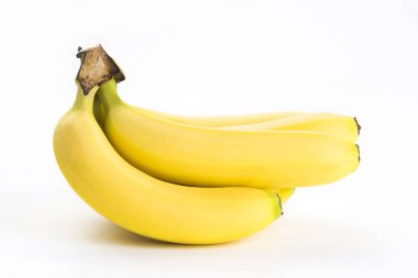 Beyaz arkaplanda izole muzlar