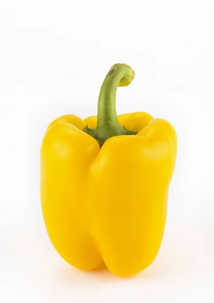 Red Yellow Bell Pepper White Background — Stock Photo, Image