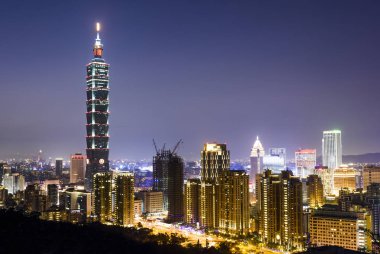 Taipei 101 gökdeleni Taipei, TAIWAN.