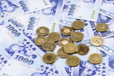 Tayvan para birimine yakın çekim