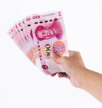 Asya el ele tutuştu Çin Rmb banknotları para