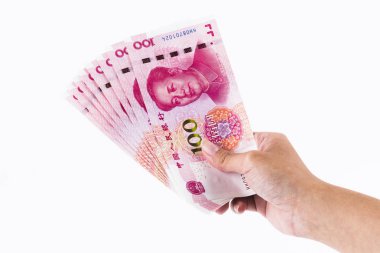 Asya el ele tutuştu Çin Rmb banknotları para