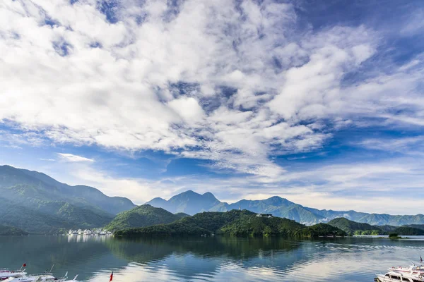 Paisagem Sun Moon Lake Famosa Atração Taiwan Ásia — Fotografia de Stock