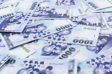 Tayvan para birimine yakın çekim