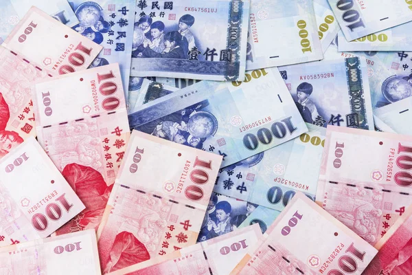 Taiwanese Banknotes Isolated White Background — Stock Photo, Image