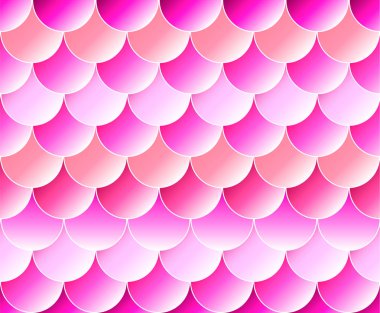 Deniz kızı ölçek seamless modeli. Vektör çizim giysiler, poster veya başlık sayfası 