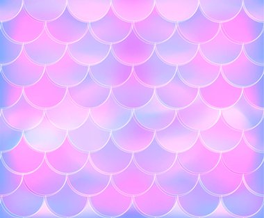 Deniz kızı ölçek deseni. Vektör çizim