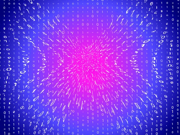Matrix wirbelt rosa und blau Hintergrund. Vektorillustration — Stockvektor