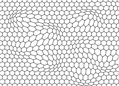 Petek siyah dalgalı arka plan. Vektör soyut çizim.
