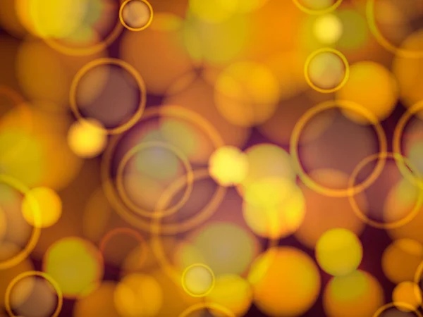 Abstrato bokeh fundo amarelo. Ilustração vetorial — Vetor de Stock